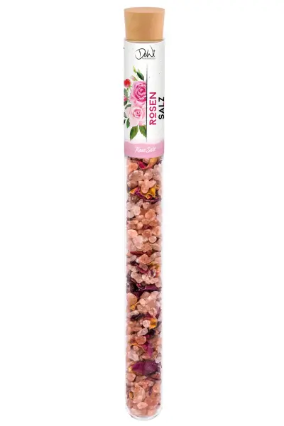 Rosen Salz im Röhrchen