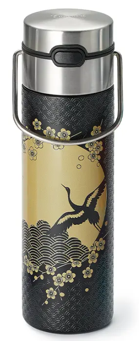 Trinkflasche Komorebi doppelwandige Edelstahlflasche 0,5l