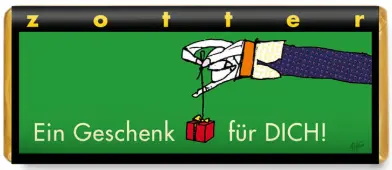 Ein Geschenk für dich - handgeschöpfte Schokolade