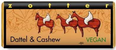 Dattel & Cashew - handgeschöpfte Schokolade