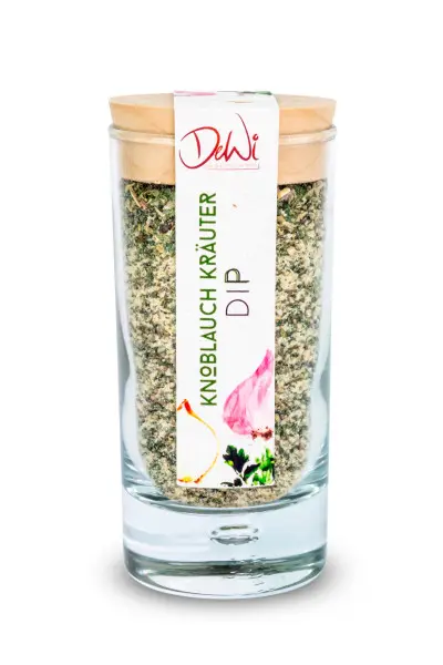 Knoblauch Kräuter Dip im Glas