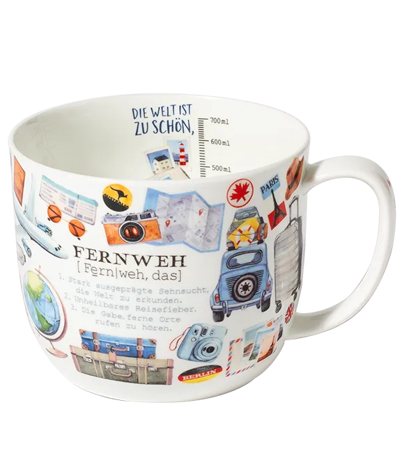 Jumbo Becher Fernweh 700 ml