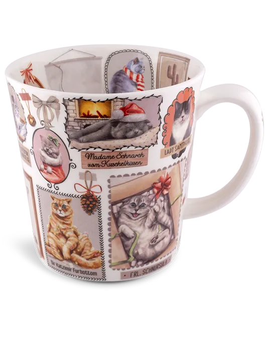 Becher Katzenfamilie 500ml
