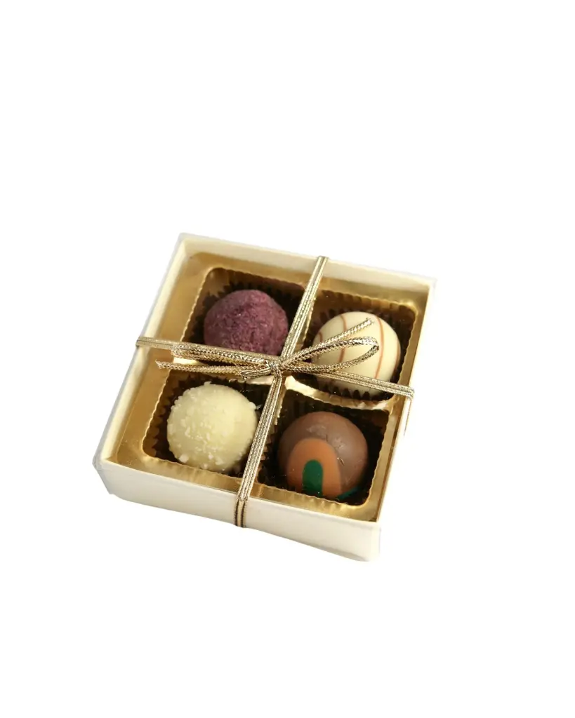 4er Pralinen in der Geschenksverpackung
