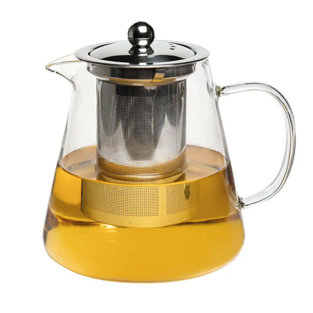 Glaskanne Rubato, 0,9 l Glaskanne mit Edelstahlfilter