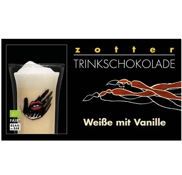 Trinkschokolade Weiße mit Vanille