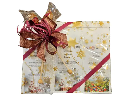 Geschenk 3 Tees mit Masche