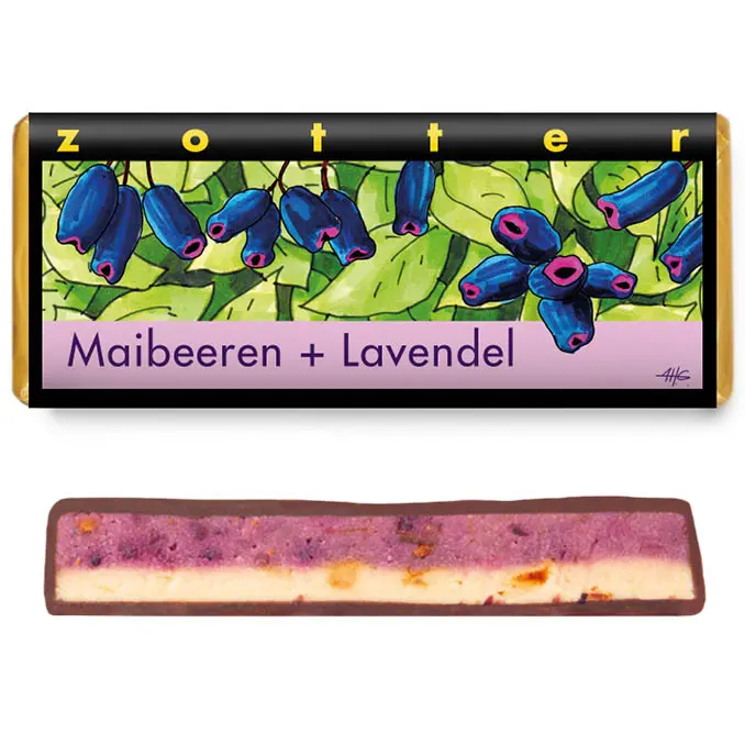 Maibeeren Lavendel - handgeschöpfte Schokolade