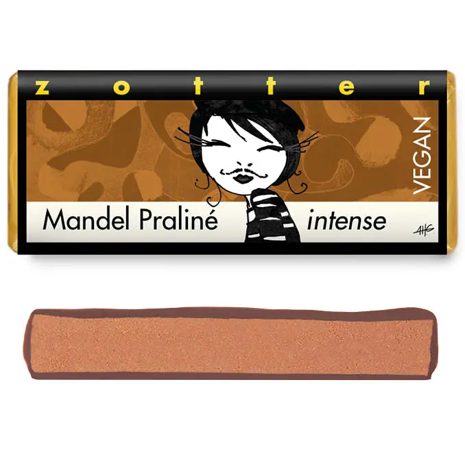 Mandel Praline - handgeschöpfte Schokolade