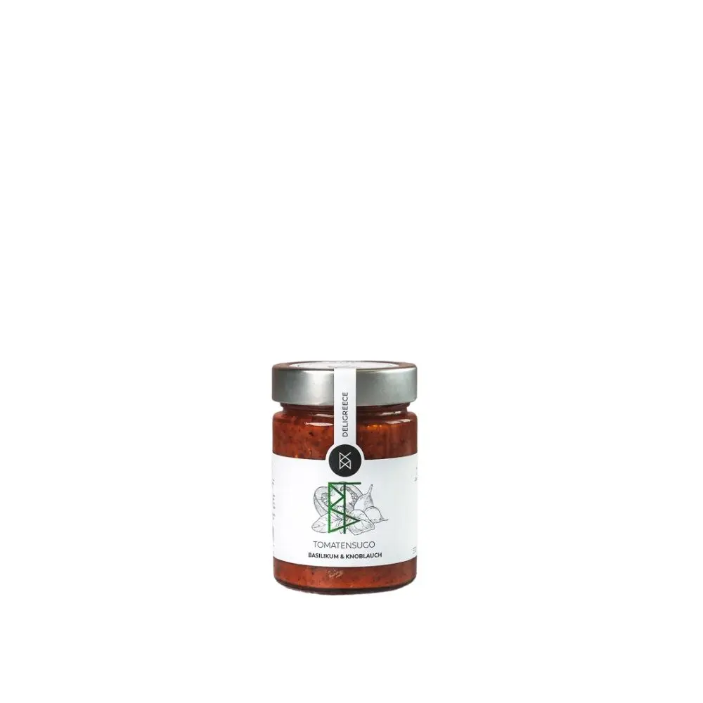 Tomatensugo Basilikum & Knoblauch aus Griechenland 330g