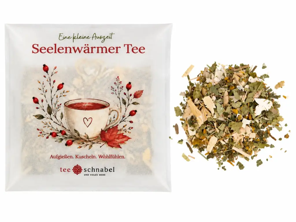 Teegeschenk Seelenwärmer im Kuvert