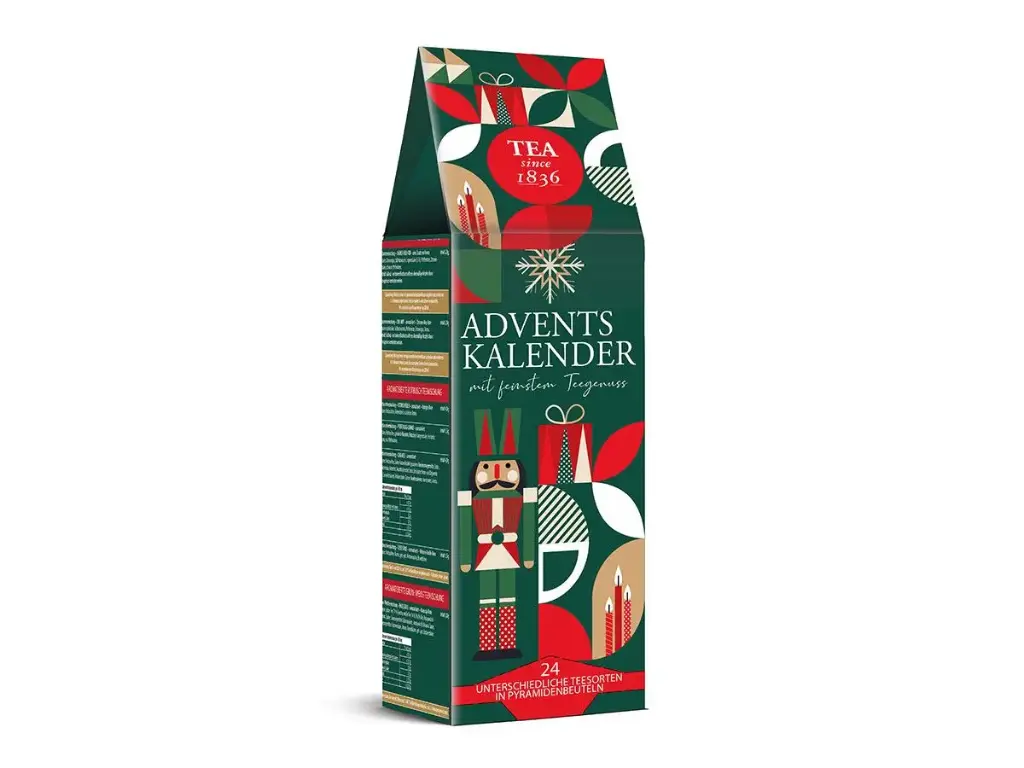 Tee-Adventkalender "Scandic Tea"mit 24 Pyramidenbeuteln