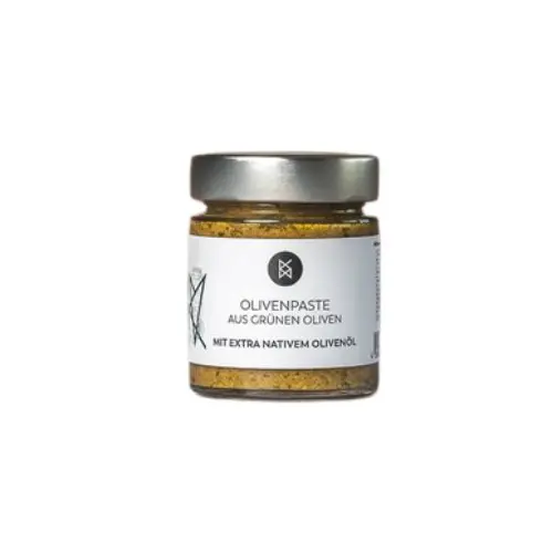 [FK00090] Olivenpaste 140g Glas vegan aus Griechenland im Glas