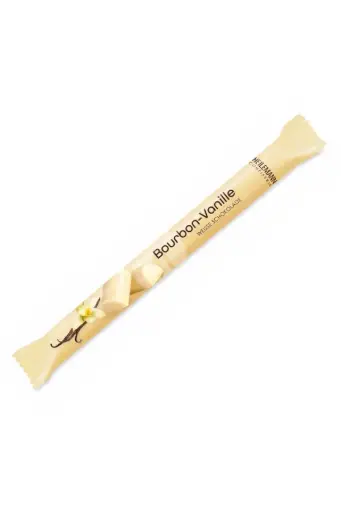 [K00209] Schokostick Bourbon Vanille Edelvollmilchschokolade weiß 40g