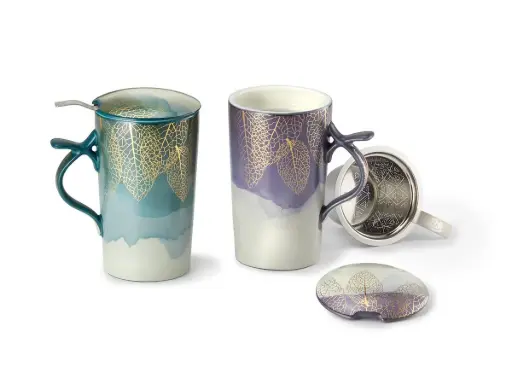 [BT01446] Jumbo Kräuterteetasse Golden Leaf 0,4l