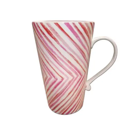 [BT01543] Riesenbecher Rote Streifen