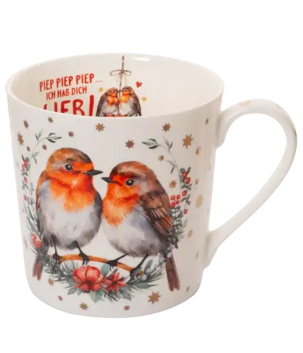 [03286] Becher Rotkehlchen 410ml 