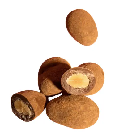 Schokolade Mandeln mit Zimt