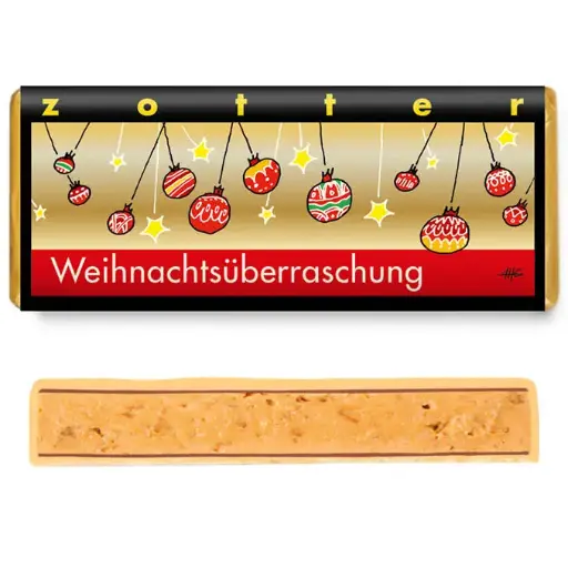 [K00034] Weihnachtsüberraschung - handgeschöpfte Schokolade