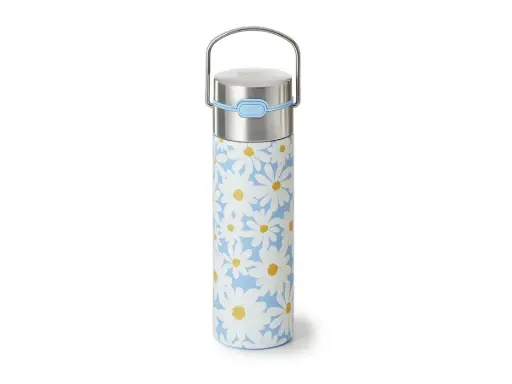 [Z00071] Leeza® Trinkflasche "Daisy Blue" 0,5l