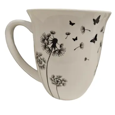 [03447] Becher Pusteblume schwarz 0,35l