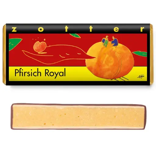 [K00061] Pfirsich Royal - handgeschöpfte Schokolade